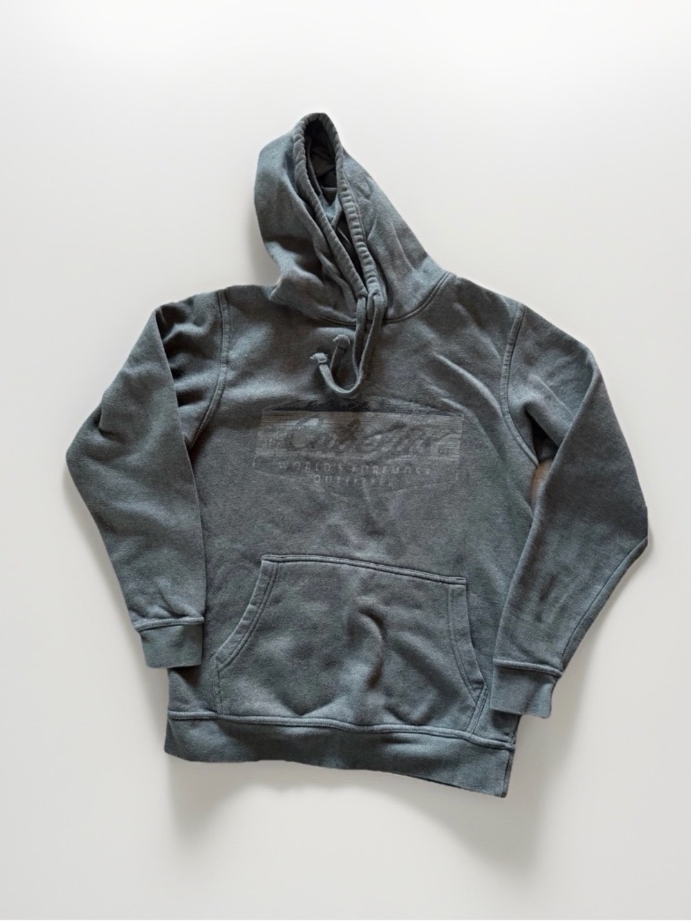 Cabela’s Gray Pullover Hoodie Classic Hooded Sweatshirt Outdoor Streetwear S